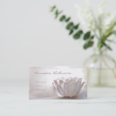 White Lotus Visitekaartje (Staand voorkant)