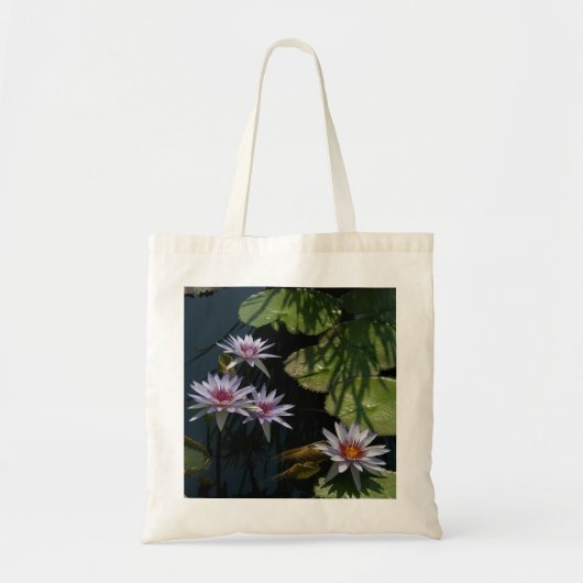 White Lotus Waterlilies canvas tas (Voorkant)