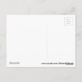 White Lotus Waterlily Briefkaart (Achterkant)