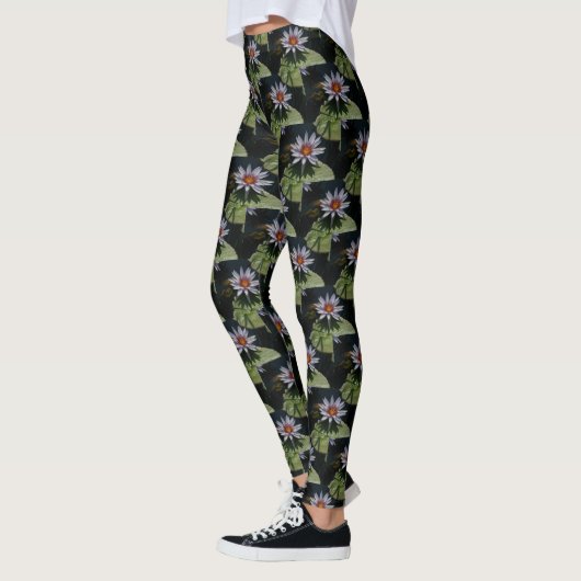 White Lotus Waterlily Leggings (Links)