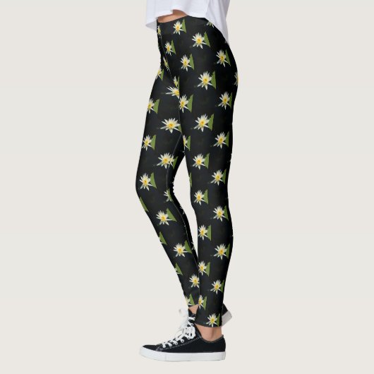 White Lotus Waterlily Leggings (Links)