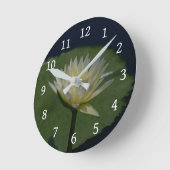 White Lotus Waterlily Ronde Klok (Hoek)