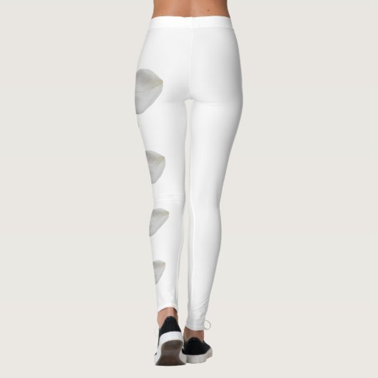 White Louisiana Magnolia State Flower Leggings (Achterkant)