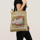 White Love Dove Birds Tote Bag (Dichtbij)