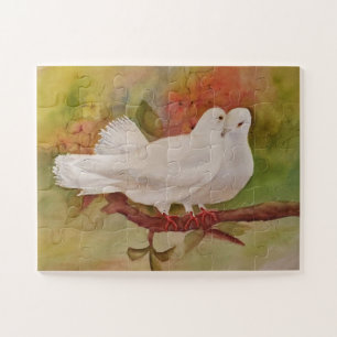 White Love Doves Legpuzzel