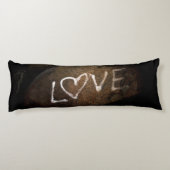 White Love Graffiti Lichaamskussen (Achterkant)