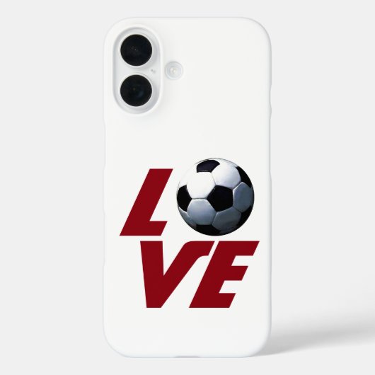 White Love Soccer - Latijns Europees Football Case-Mate iPhone Case (Achterkant)