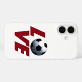 White Love Soccer - Latijns Europees Football Case-Mate iPhone Case (Achterkant (horizontaal))