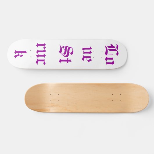 White Love Struck Schaats Board Persoonlijk Skateboard (Horizontaal)