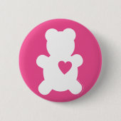 White Love Teddy Button (Voorkant)