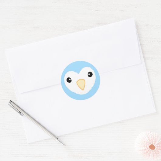 White Lovebird Sticker (Envelop)