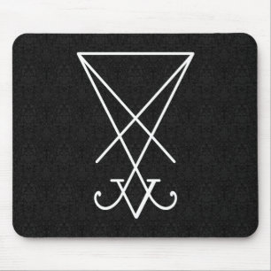 White Lucifer Alchemy Sigil Gothic Art Muismat