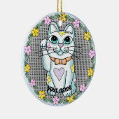 White Lucky Cat Ornament (Rechts)