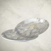 White Lunaria Silver Dollars Elegant Papieren Bordje