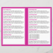 White Magenta Simple Border Brochure (Achterkant)