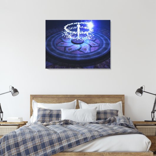 White Magic Canvas Afdruk (Insitu (Slaapkamer))