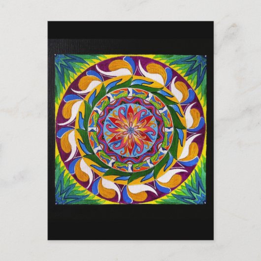 White Magic Mandala (Briefkaart) Briefkaart (Voorkant)