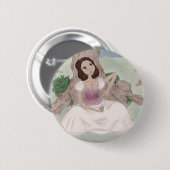 White Magic Ronde Button 5,7 Cm (Voorkant /achterkant)