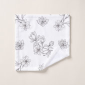 White Magnolia Bad Handdoek (Wasdoekje)