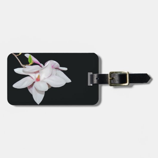 White Magnolia Bagagelabel (Voorkant horizontaal)