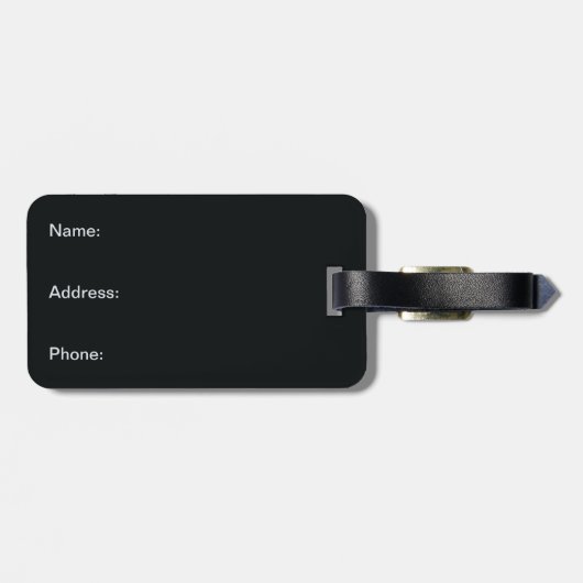 White Magnolia Bagagelabel (Achterkant horizontaal)