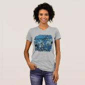 White Magnolia Bloom Blue Sky T-shirt (Voorkant volledig)
