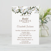 White Magnolia Blosom Vrijgezellenfeest Kaart (Staand voorkant)