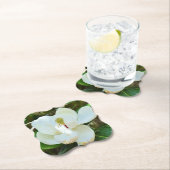 White Magnolia Blossom Kartonnen Onderzetters (Insitu)