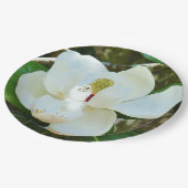White Magnolia Blossom Papieren Bordje (Gekanteld)