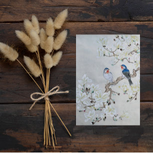 White Magnolia Briefkaart