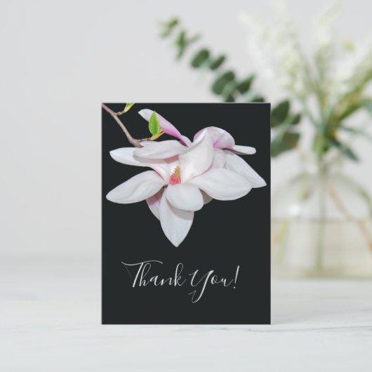 White Magnolia Briefkaart (Staand voorkant)