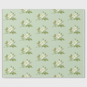  White Magnolia Cadeaupapier (Vlak)