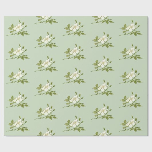  White Magnolia Cadeaupapier (Vlak)