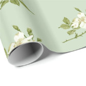  White Magnolia Cadeaupapier (Rol Hoek)