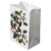 White Magnolia Flower Blossom Gift Bag Medium Cadeauzakje (Achterkant Gekanteld)
