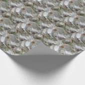 White Magnolia Flower Blossom Natuur   Cadeaupapier (Hoek)