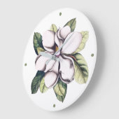 White Magnolia Flower Grote Klok (Hoek)