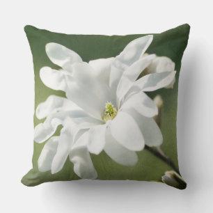 White Magnolia Flower Kussen
