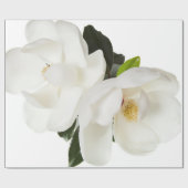 White Magnolia Flower Magnolias Floral Flowers Cadeaupapier (Vlak)