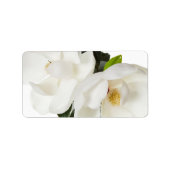 White Magnolia Flower Magnolias Floral Flowers Etiket (Voorkant)
