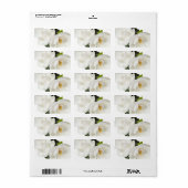White Magnolia Flower Magnolias Floral Flowers Etiket (Full Sheet)