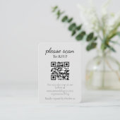 White Magnolia Flower Monogram RSVP Informatiekaartje (Staand voorkant)