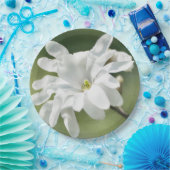White Magnolia Flower Papieren Bordje (Feest)