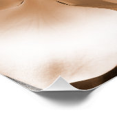 White Magnolia Flower Sepia Black Achtergrond Foto Afdruk (Hoek)