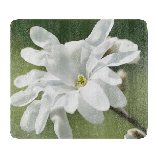 White Magnolia Flower Snijplank (Voorkant)