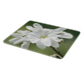 White Magnolia Flower Snijplank (Hoek)