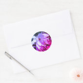 White Magnolia Flower Tinted Ronde Sticker (Envelop)
