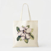 White Magnolia Flower Tote Bag (Voorkant)