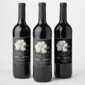 White Magnolia Future Mrs Wine Labels Wijn Etiket (Flessen)