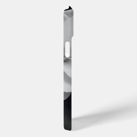 White Magnolia Girl Silhouette Monochromatic Case-Mate iPhone Case (Achterkant / Rechts)